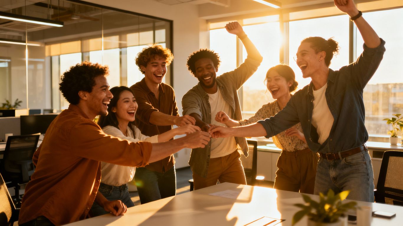 Team building activity transforming company culture.